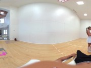 VR Bangers-[360°VR] DILLION and PRISTINE SCISSORING after NAKED Racquetbal