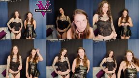 Indica and Elli ballbusting CBT session POV- 4k