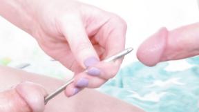 ”Two T-girls Having some Metal Rod Insertion Fun”