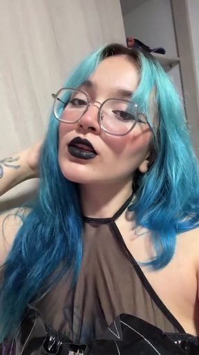 Professional black adult gets freaky in her solo session