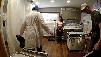 Adorable Latina Sheila Daniels Spread Eagle In Stirrups While Boyfriend Watches Doctor &amp_ Nurse Examine Her With A Speculum - Gyno Medfet Medical Exam From GirlsGoneGyno - Tampa University Physical Part 1 of 10  Reup