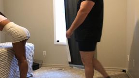 Aaliyah busting in white shorts