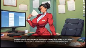 Futanari Muscle Growth World Femboy Hentai Game Ep.3 Training Our Petite Step Sister in the Living Room!