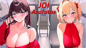 Stewardess JOI Hentai Fantasy – Hot Plane Action in Spanish Style