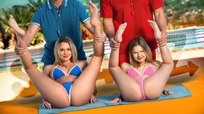 Curvy cop takes her horny subordinate in a steamy swap