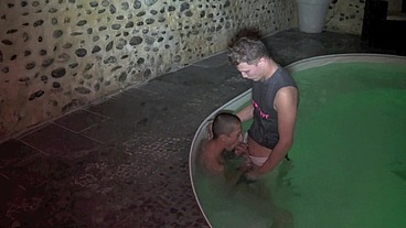 latino twin kfucked in public swimmign poon by the blond top Kameron frost