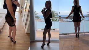 quatrieme journee sur barcelone: shooting apres m etre exhibee nue sur la...