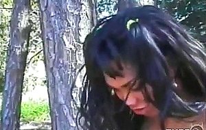Crazy fuck in the woods