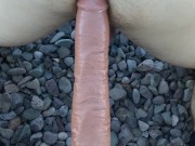 Anal dildo Kingcock Pipedream ''. Outdoor Part 1/2