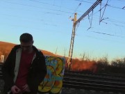 CZECH HUNTER - Slim  Dude Found By The Train Tracks Gets His Tight Ass Pounded