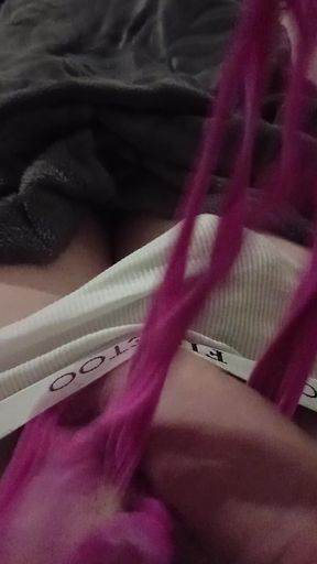 Super Thick Cum Shot Into My Friends Cute Pink Panty