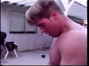 Buff stud gets his long cock sucked by hot biker babe Kimberly Kummings then fucks her