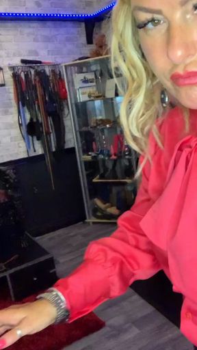 Ball busting my pet pig