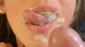 Luci's intense swallow session