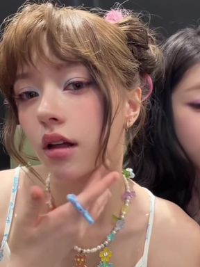Korean k-pop fan gets a surprise from her cute American GF