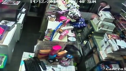 Str8 caught fucking on security camera in store