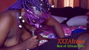 mafor dancer uses my black cock to brush her teeth before she ride on me