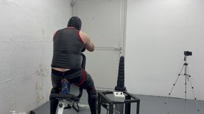 Masked Gimp 48cm mr Ed Dildo Anal Fucking Machine Huge 8.9cm Plug &amp; Post Attempt