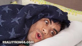 REALITY KINGS - Zaawaadi Finds Jordi&#039;s Cum Sock And Confronts Him Before Taking A Ride On His Dick