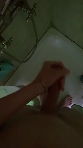 Masturbation Dick in Bathroom