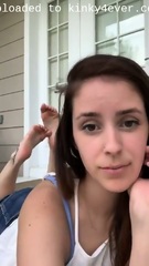 Pretty Amateur Girl Exposing Her Hot Feet And Wiggling Her Toes Outsid  Kinky4Ever
