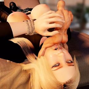 Giantess Vore Blowjob - Giant Femdom - Hot Blonde Babe Sucking a Guys Dick