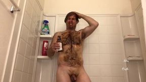 Cowboy Sploshes in Bathtub with BBQ Sauce