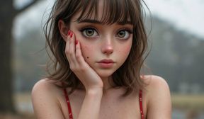 Izaline Part1 - Horney in a Rainy Park - Dazeminax (ai)