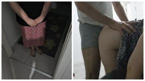 Turkish MILF cheats on her husband with a young stud and gets a huge doggy style creampie
