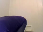 Cute Transgirl Pissing Jeans Intentionally For First Time; Fully Clothed