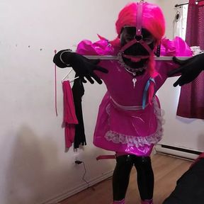 Sissy Maids Spiked Chastity Cage Self Bondage Torment