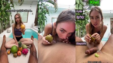 Grapefruit Blowjob Challenge With Famous Tiktoker Stepmiss Stuffs Shaft Deep Down Drain Fast
