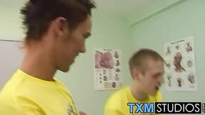 ”Adorable three twinks Alex Max & AJ playing doc & nurses”