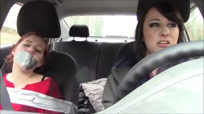 Skanky Little Step-sister:taken for a Ride Bound and Gagged by Bossy Big Step-sister!