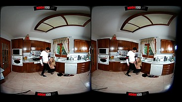 Spanish babe Melody Pleasure fucking with Kevin White Full lenght VR video