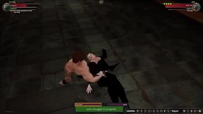 Eva Kant VS Jerle (Naked Fighter 3D)