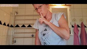 Peeing Bathroom Tease MP4