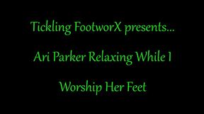 Ari Parker Relaxing While I Worship Her Feet