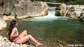 linda del sol muy cachonda en el rio