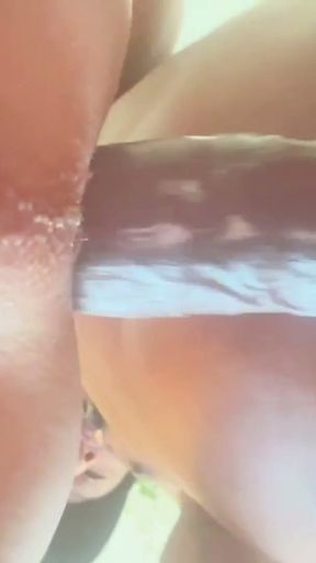 Stretching Ts Diana Deelight with my fat black cock. POV shots   Clip 1