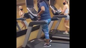 Big African Female Boss finds petite submissive Russian blonde at the gym