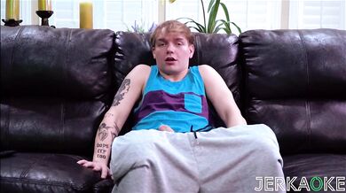 JERKAOKE – Blonde PAWG Teen Kay Carter Catches You Jerking Off