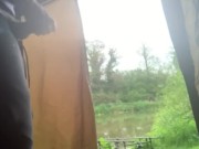 Wanking while fishing