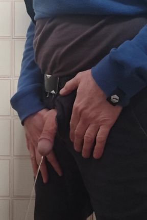 Piss, toilette, wc, flacid cock, pubblic