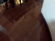 My Pup Playing Fetch and Trying to Suck My Dick in Chastity Device