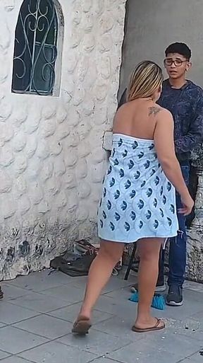 My Stepmom Punished Me, I Watched Her in the Shower and Ended up Letting Me Fuck Her Ass Very Tasty