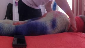 My Step Mother Asks Me for a Massage on Her Big Ass and I Can’t Resist