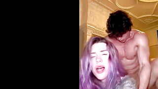 Hot MILF's Daughter Teases Stepdad With Her Sex Toys And Gets Fucked Hardcore