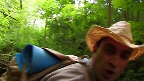 Stranger encounters milf in woods, leads to squirting and anal ride