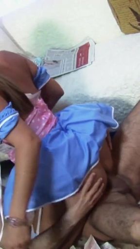 Secret anal sex Trina enjoys while the neighbor fucks her